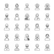 © Jeronimo Ramos - diversity people icon set over white background, flat style