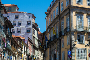 Wall Mural - Porto or Oporto  is the second-largest city in Portugal and one of the Iberian Peninsula's major urban areas. Porto is famous for  Houses of Ribeira Square located in the historical center of Porto