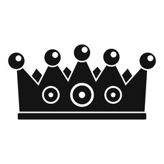 Poster - Excellence crown icon. Simple illustration of excellence crown vector icon for web design isolated on white background