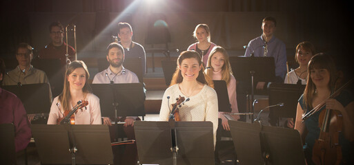 Canvas Print - Portrait of orchestra