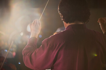 Wall Mural - Conductor leading orchestra