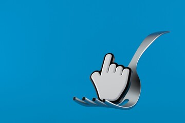 Sticker - Fork with cursor