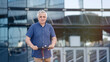 © D'Action Images - Senior man riding electric scooter in a cityscape