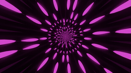 Wall Mural - Illustration graphic of abstract pink energy tunnel in space. Energy force fields Tunnel in outer space. Vortex energy flows. A glowing tunnel bursts with energy (Loop).