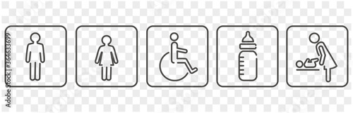Fotografía icon of toilet restroom wc vector