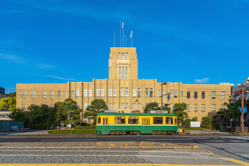 Kagoshima city hall in downtown center, Japan