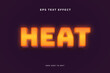 Heat hot 3d text effect