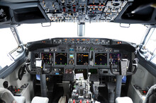 Cockpit Of An Airplane Cockpit