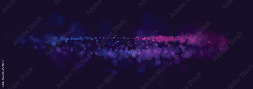 Bright blurred lights vector transparent effect illustration, abstract bokeh background with depth of field effect, macro style with depth of field. - obrazy, fototapety, plakaty 