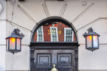 Sherlock Holmes Museum Entrance On Baker Street 221b, London, UK
