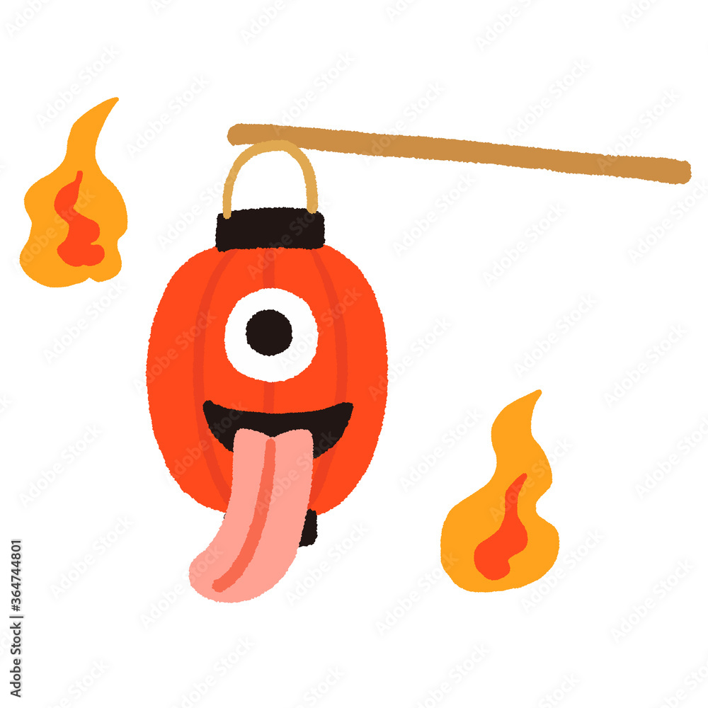 日本の妖怪提灯お化けStock Vector | Adobe Stock