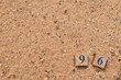 Number 96, number cube in natural concept.