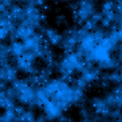 Canvas Print - sapphire blue halftones pixel clouds seamless pattern vector background texture