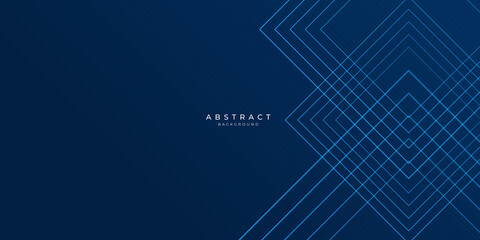 Blue background with abstract lines triangle modern element for banner, presentation design and flyer