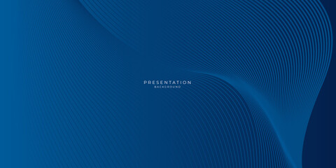 Modern blue black backgrounds with abstract elements and dynamic shapes. Compositions of colored wavy curve lines spots. Vector illustration.