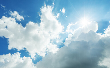 Wall Mural - perfect blue and sunny sky