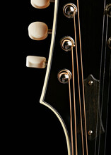 Close Up Of Classical Guitar - Headstock