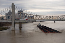 Barge On The Ohio River