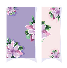 Wall Mural - flowers in watercolor style for cards and wedding invitations