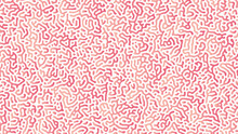 An Abstract Reaction-diffusion Or Turing Pattern Formation, Coral Reef, Natural Texture, In A Coral Pink Gradient Colour Scheme. Vector Illustration, For Background/texture/wallpaper.