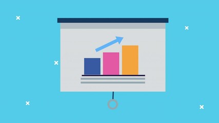 Sticker - paperboard training with statistics bars