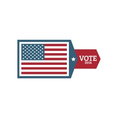 Wall Mural - usa vote label