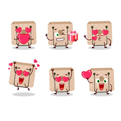 Sticker - Women sling bag cartoon character with love cute emoticon