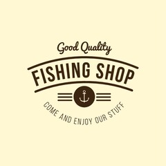 Sticker - fishing shop label