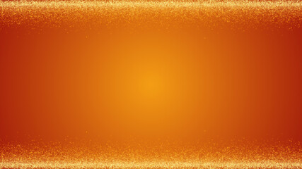 Wall Mural - Fine glittering gold Christmas particles framed abstract festive luxury template wallpaper background