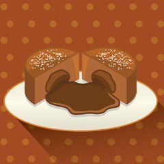 Sticker - chocolate cake