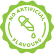 © Revolutionizzed - no artificial flavours green icon stamp rounded