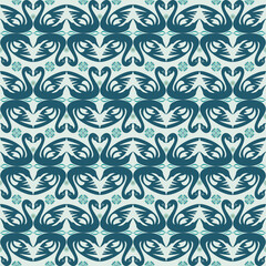  Abstract ornamental patch seamless pattern