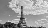 Fototapeta Paryż - View of the Eiffel tower, Paris