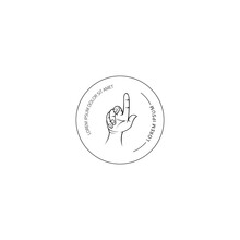 Hands Logo Design Vector Illustration Template. Hands Logo Vector With Hand Drawn Style. Clean Logo For Coffee Shop, Gym, Or Your Professional Company
