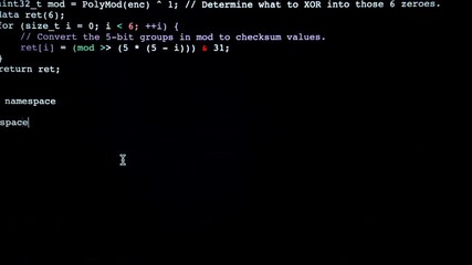Wall Mural - programming code running down a computer black screen terminal