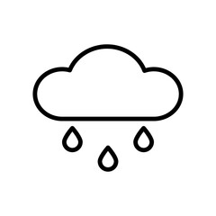 Wall Mural - Cloud, rain icon. Simple line, outline vector elements of forecast icons for ui and ux, website or mobile application