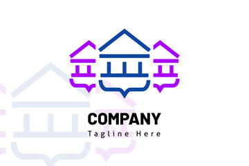 team bank web code logo illustration template