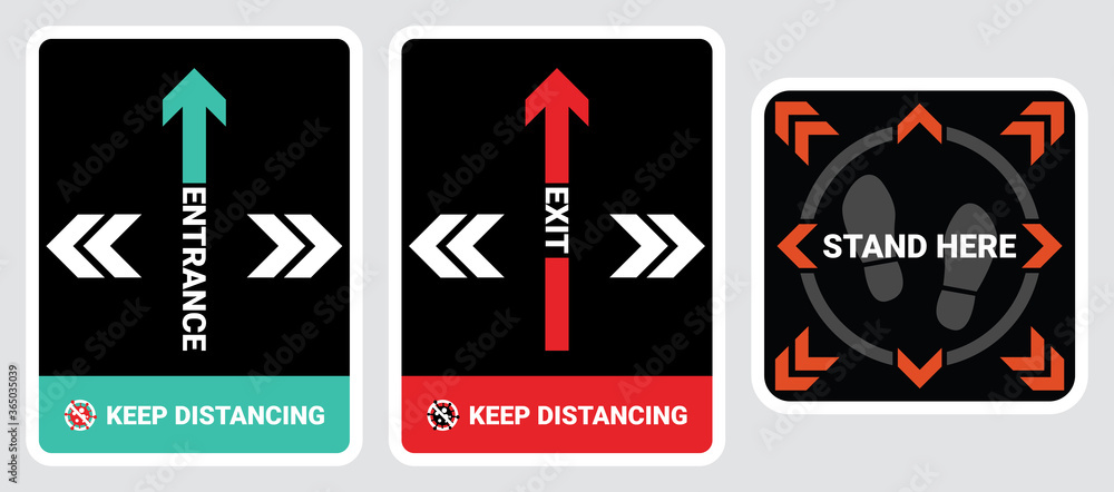 Please keep safe distance sign to help reduce the spread of covid-19 ...