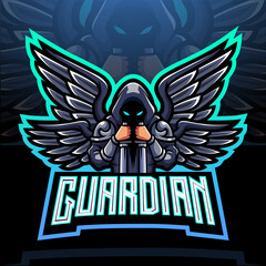 Wall Mural - Guardian angel esport logo mascot design.