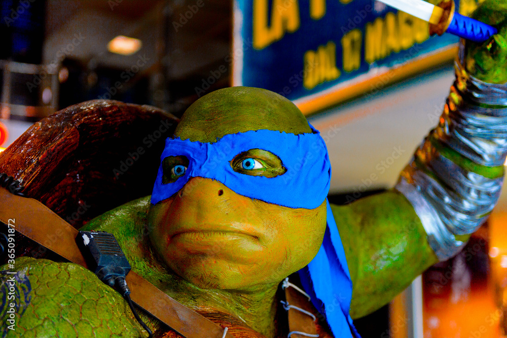 Photo Stock ROME, ITALY- MAY 7, 2016: Ninja Turtle Leonardo as ...