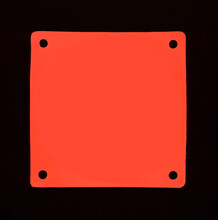 Blank Orange Sign