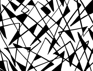 White and black vector. Grunge background. Abstract brush pattern.