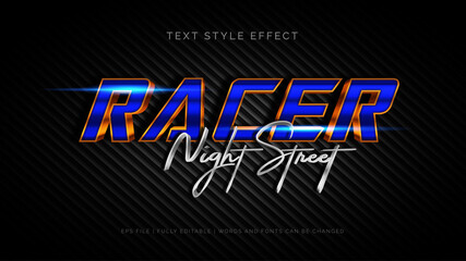 Wall Mural - Racer text style effect