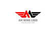 Letter AM Wing Vector Logo