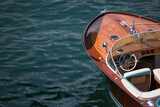 Fototapeta  - oldtimer boat on the water