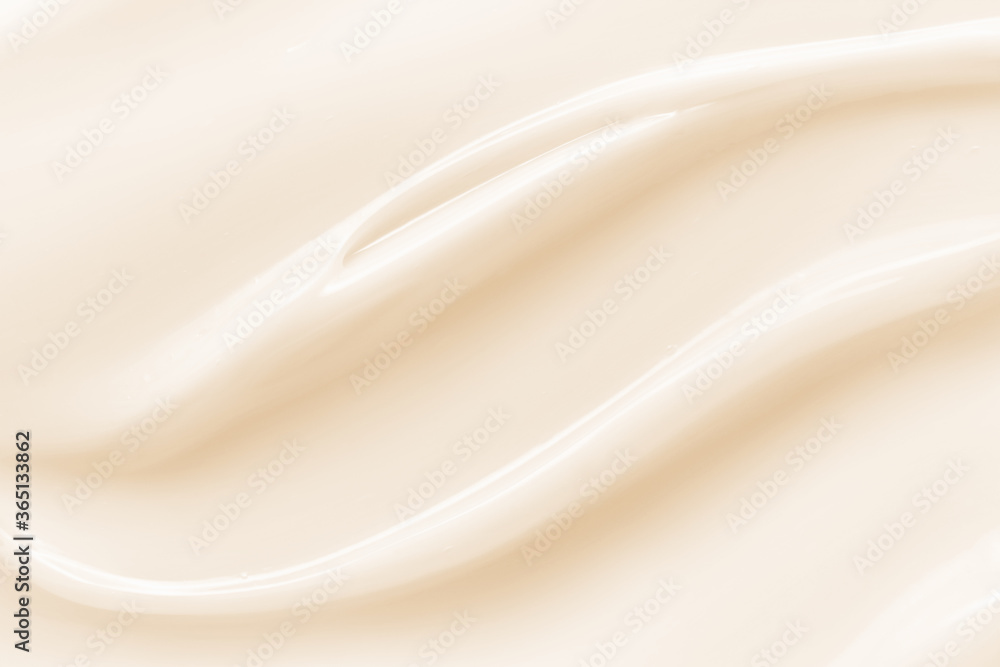 Beauty cream texture. Cosmetic lotion background. Creamy skincare product closeup - obrazy, fototapety, plakaty 