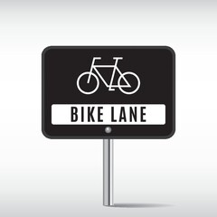 Canvas Print - bike lane