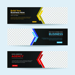 Wall Mural - Set of three vector abstract banners with place for photo. Trendy modern flat material design style. Business ad. Text placeholder. vector eps 10