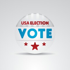 Wall Mural - usa election badge