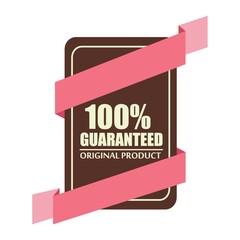 Sticker - guaranteed label